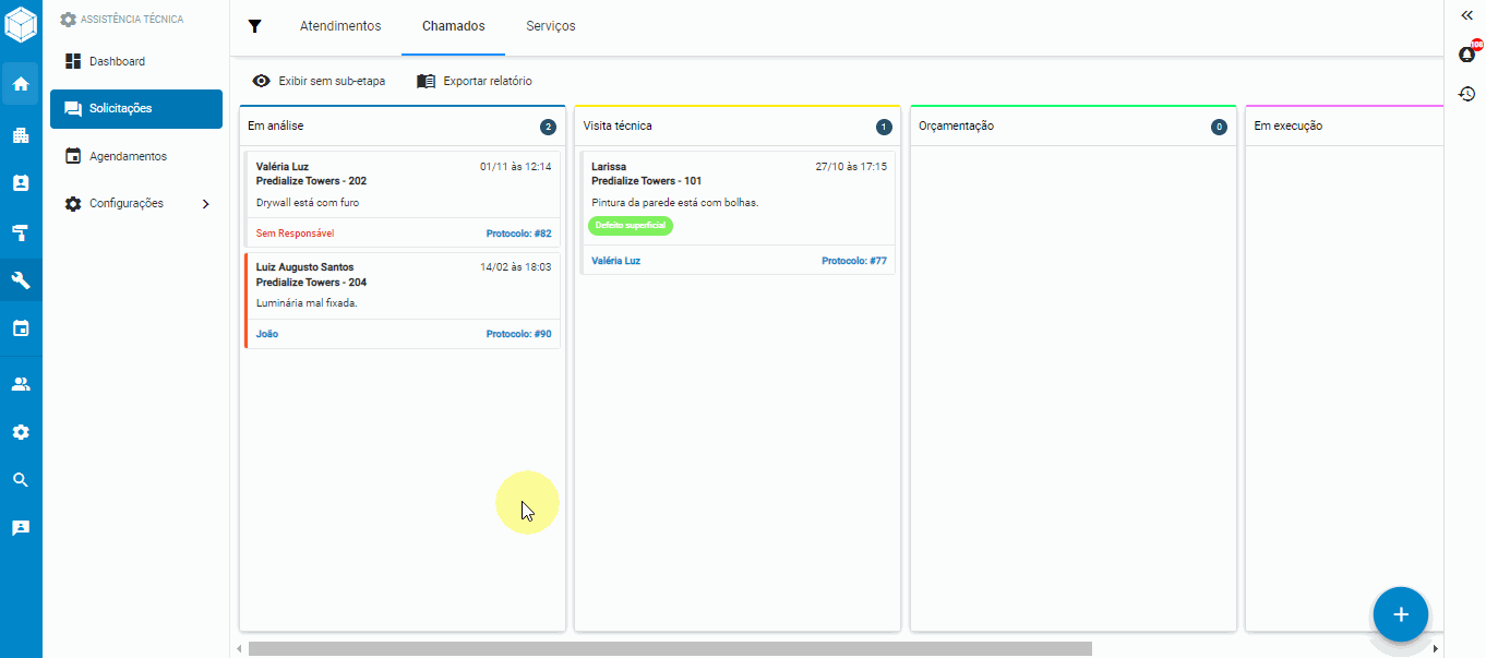 01Como posso enviar mensagens ao cliente via chat