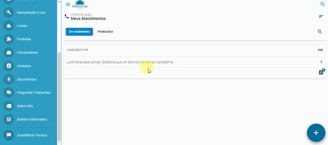 3Como posso enviar mensagens ao cliente via chat