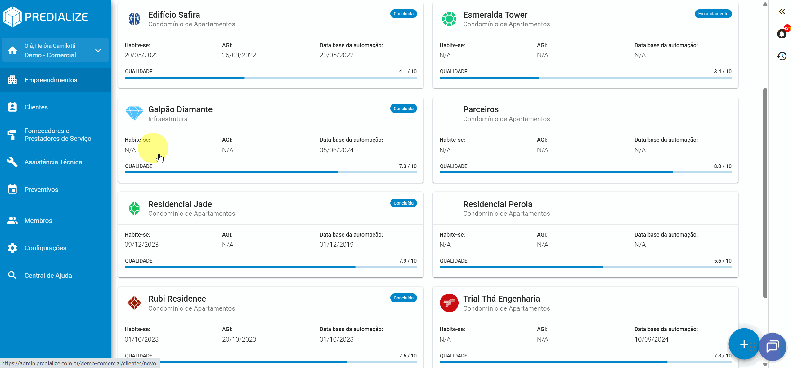 Como preencher o post de Dados técnicos