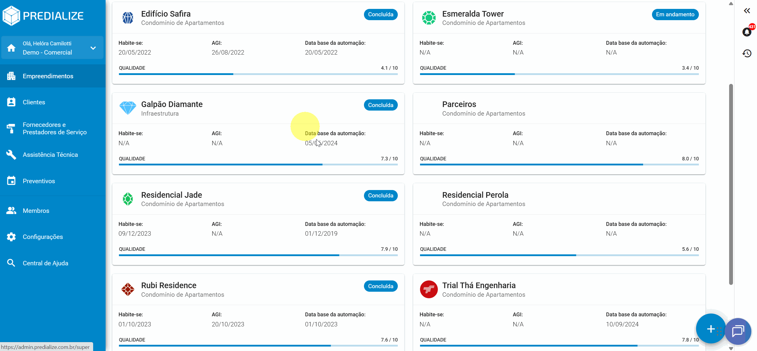 Como preencher o post de Projetista no manual