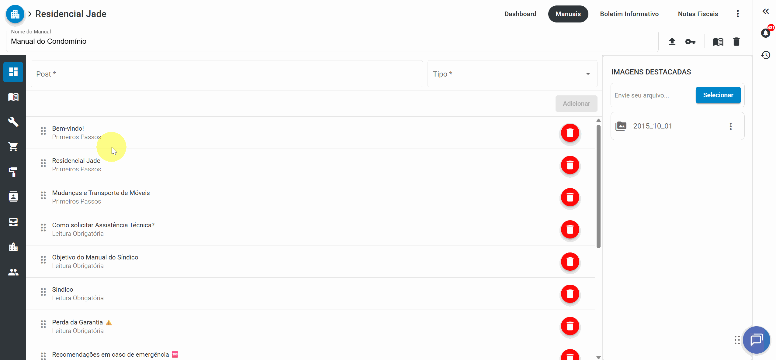 como remover uma pasta
