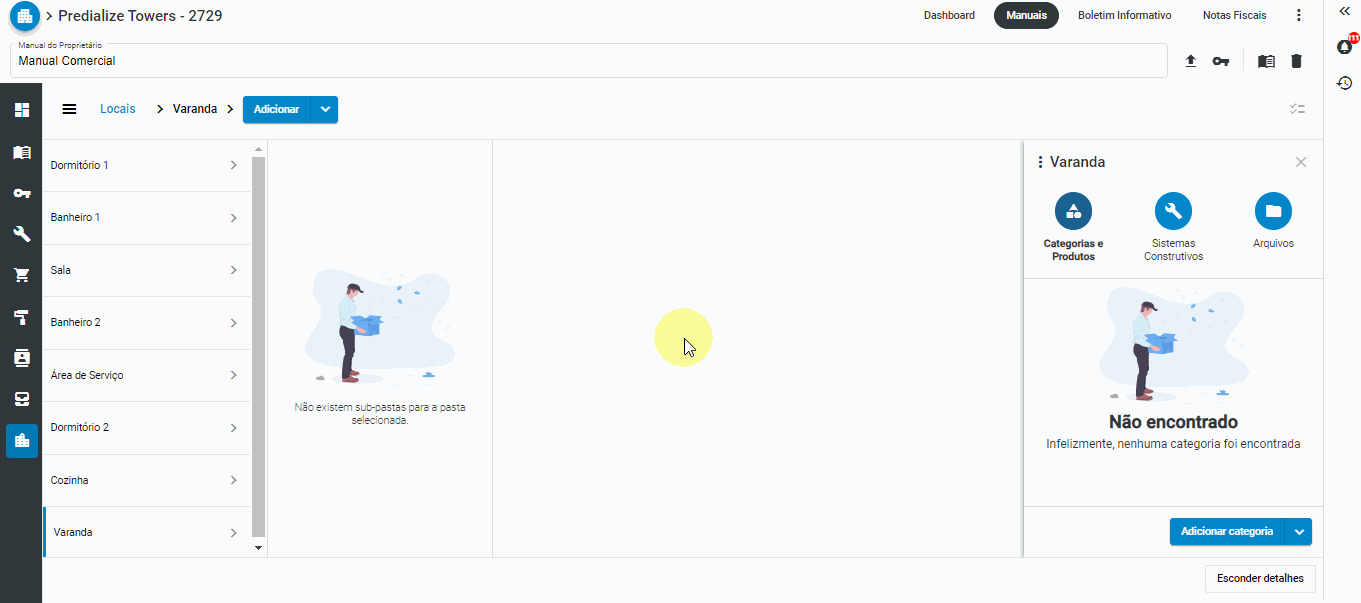 editar add categorias locais