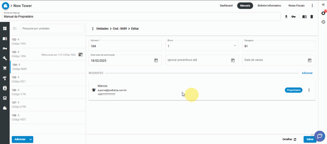 editar usuario final
