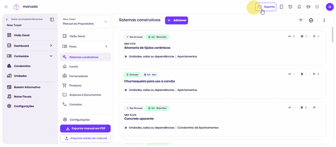 exclui em massa sistemas nova p